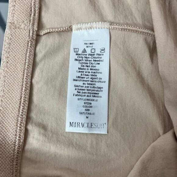 Miraclesuit Women’s Size Medium High Waisted Tummy Control Thigh Shaper Nude - Picture 11 of 12